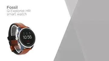 Fossil Q Explorist HR FTW4016 Steel Smartwatch - Blue & Silver | Product Overview | Currys PC World