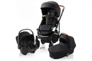 Коляска 3 в 1 Britax Roemer Smile III, Fossil Grey (Графит) + Автокресло Britax Roemer Baby-Safe Core (0-13 кг), Space Black (Черный)