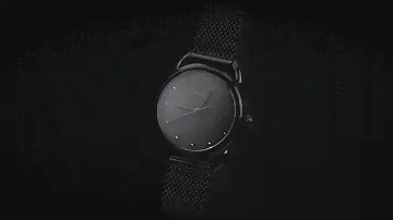Review đồng hồ Fossil ES4489 mặt số đen đính 12 viên pha lê tương ứng với 12 múi giờ