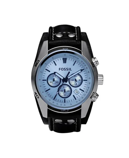 Часы Fossil Coachman Black Leather 45mm-0