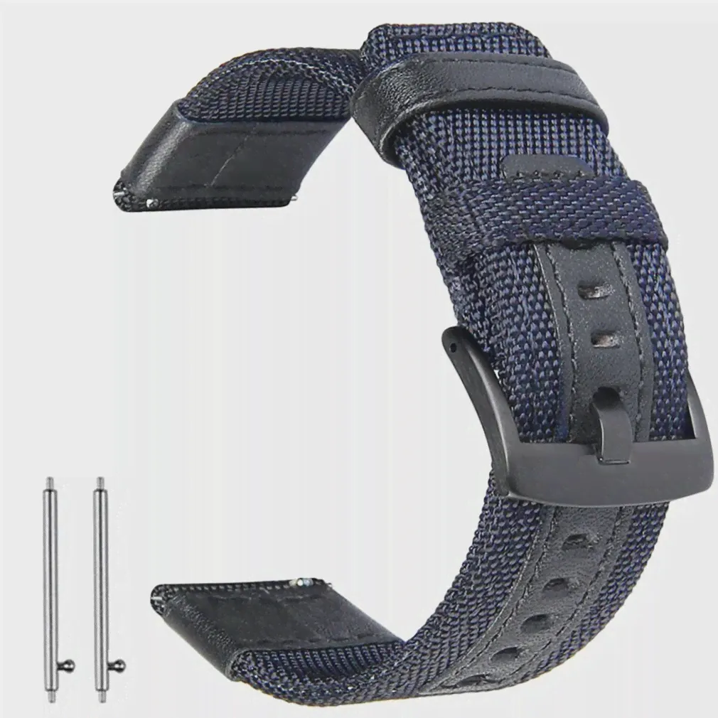 Ремешок нейлоновый для Fossil Watch Fs4813fs4812 FS4835 FS5237 ME1162, мужской браслет для наручных часов, 22 мм 24 мм (art.: 3920bb1fbaae3)-1