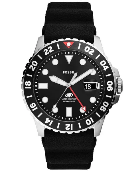 Часы Fossil Blue GMT Silicone 46mm-1