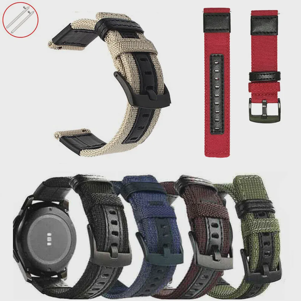 Ремешок нейлоновый для Fossil Watch Fs4813fs4812 FS4835 FS5237 ME1162, мужской браслет для наручных часов, 22 мм 24 мм (art.: 3920bb1fbaae3)-0