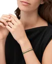 Малахитовый браслет Fossil "Стильный стек".