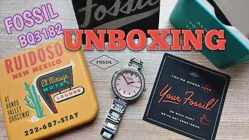 FOSSIL KARLI THREE-HAND STAINLESS STEEL LADIES WATCH BQ3182 (Unboxing)